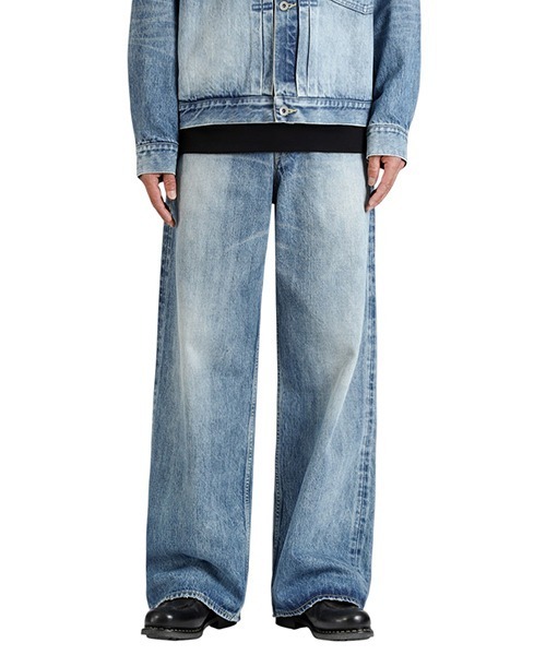 marka（マーカ）の「marka / マーカ：WIDE LEG JEANS -ORGANIC COTTON 13.5oz SELVEDGE DENIM-：M25C02PT01C[COR]（デニムパンツ・メンズ・ブルー系その他・S/M）」の7枚目の写真