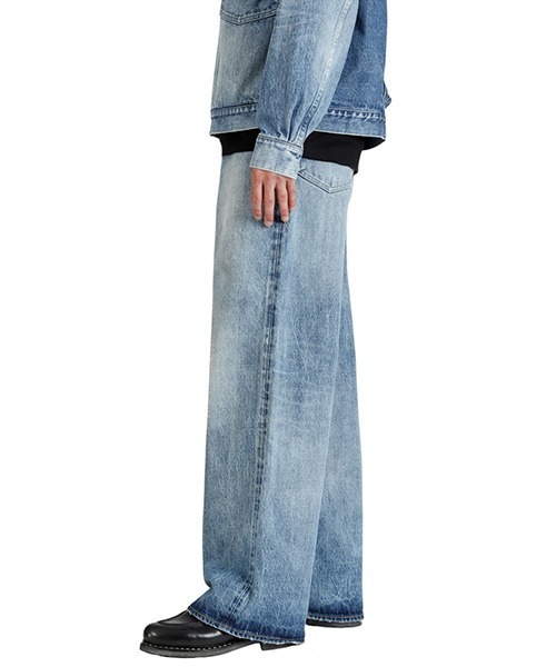 marka（マーカ）の「marka / マーカ：WIDE LEG JEANS -ORGANIC COTTON 13.5oz SELVEDGE DENIM-：M25C02PT01C[COR]（デニムパンツ・メンズ・ブルー系その他・S/M）」の8枚目の写真