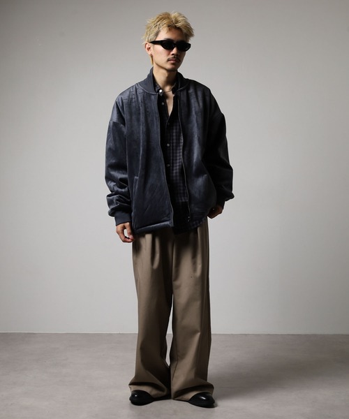 セール】裏シャギーボンディング ボリュームネック ベロア ZIP