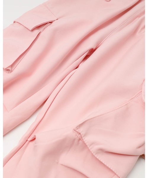 URBAN CHERRY（アーバンチェリー）の「カラーカーゴパンツ（カーゴパンツ・キッズ・パープル/ピンク/ブラック・130cm/140cm/150cm/120cm）」の6枚目の写真