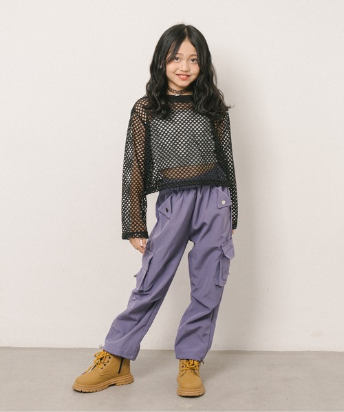 URBAN CHERRY（アーバンチェリー）の「カラーカーゴパンツ（カーゴパンツ・キッズ・パープル/ピンク/ブラック・130cm/140cm/150cm/120cm）」の20枚目の写真