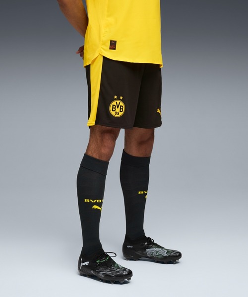 PUMA(プーマ)の「PUMA プーマ メンズ 2025-26 ドルトムント レプリカ ショーツ(その他パンツ・メンズ・ブラック×イエロー・SMALL/LARGE/X-LARGE/MEDIUM/X-SMALL)」の1枚目の写真