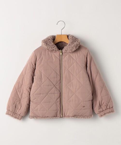 セール】SHIPS KIDS:140～150cm / プードルファー×タフタ リバーシブル