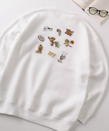 TOM&JERRY（トムアンドジェリー）の「【71】【TOM＆JERRY/トムとジェリー】サガラ刺繍 裏起毛 アソート スウェット（スウェット）」
