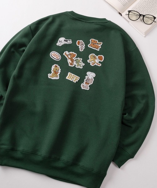 Tom&Jerry(トムアンドジェリー)の「【71】【TOM&JERRY/トムとジェリー】サガラ刺繍 裏起毛 アソート スウェット(スウェット・レディース・グレー/アッシュグレー/オフホワイト/ワイン/ダークグレー/ベージュ/バーガンディー/グリーン・M/L)」の6枚目の写真