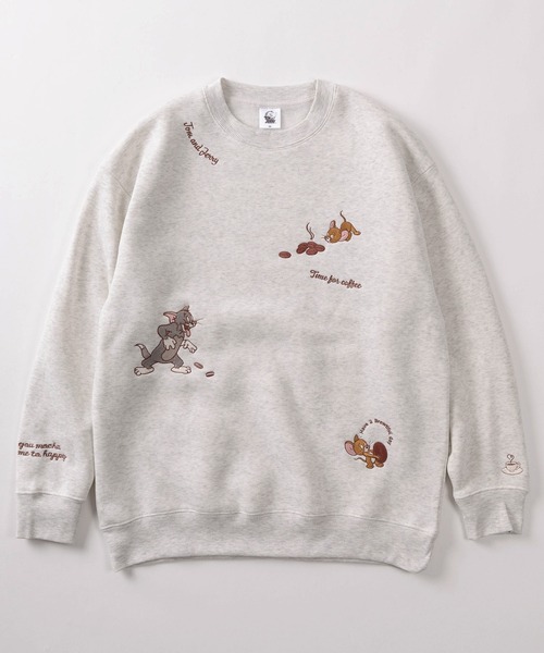 Tom&Jerry(トムアンドジェリー)の「【71】【TOM&JERRY/トムとジェリー】サガラ刺繍 裏起毛 アソート スウェット(スウェット・レディース・グレー/アッシュグレー/オフホワイト/ワイン/ダークグレー/ベージュ/バーガンディー/グリーン・M/L)」の10枚目の写真