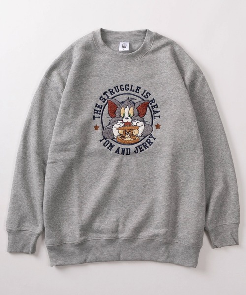 Tom&Jerry(トムアンドジェリー)の「【71】【TOM&JERRY/トムとジェリー】サガラ刺繍 裏起毛 アソート スウェット(スウェット・レディース・グレー/アッシュグレー/オフホワイト/ワイン/ダークグレー/ベージュ/バーガンディー/グリーン・M/L)」の13枚目の写真
