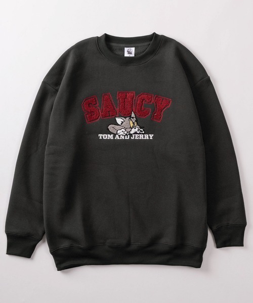 Tom&Jerry(トムアンドジェリー)の「【71】【TOM&JERRY/トムとジェリー】サガラ刺繍 裏起毛 アソート スウェット(スウェット・レディース・グレー/アッシュグレー/オフホワイト/ワイン/ダークグレー/ベージュ/バーガンディー/グリーン・M/L)」の9枚目の写真