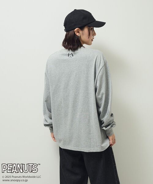 PEANUTS(ピーナッツ)の「■PEANUTS ミュージカルノート ロンTEE(Tシャツ/カットソー・レディース・グレー・FREE)」の8枚目の写真