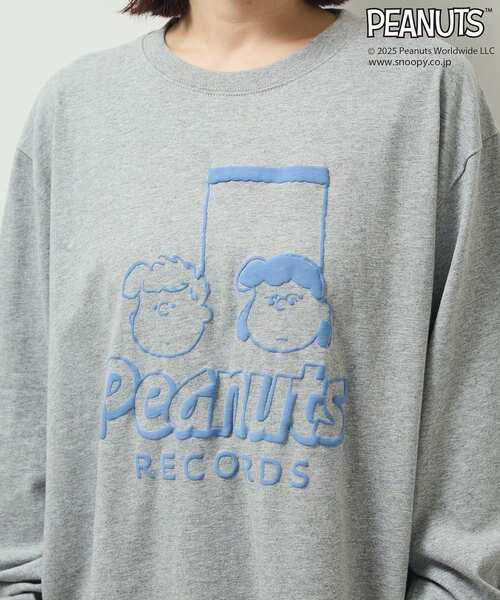 PEANUTS(ピーナッツ)の「■PEANUTS ミュージカルノート ロンTEE(Tシャツ/カットソー・レディース・グレー・FREE)」の9枚目の写真