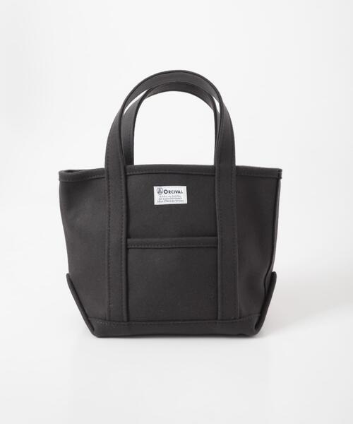 ORCIVAL（オーシバル）の「ORCIVAL　MELTON TOTE BAG SMALL（トートバッグ・レディース・チャコールグレー/ベージュ・ONE）」の4枚目の写真