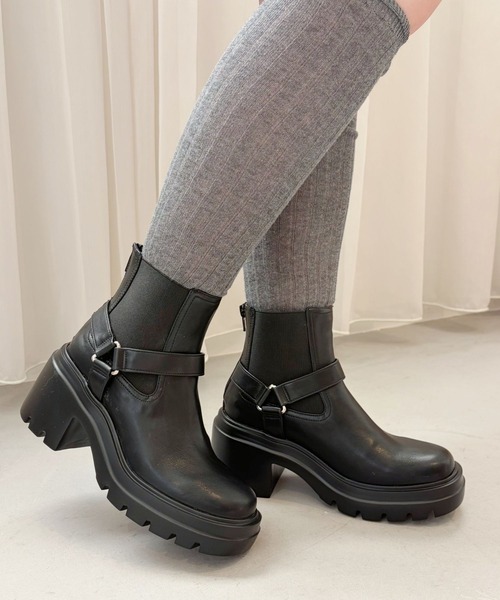 セール】厚底 ゴアベルト エンジニア ブーツ /51415（ブーツ