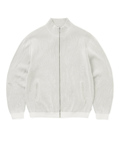 thisisneverthat(ディスイズネバーザット)の「Full Zip Cardigan(カーディガン/ボレロ・メンズ・ブラック/ブルー系その他/ホワイト・L/M/S/XL)」の1枚目の写真