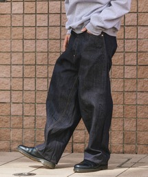 SKEWed（スキュー）の「SKEWed/スキュー テーパードシルエット スキュー加工 コインポケットデニムパンツ（デニムパンツ）」