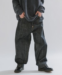 SKEWed（スキュー）の「SKEWed/スキュー テーパードシルエット スキュー加工 コインポケットデニムパンツ（デニムパンツ）」