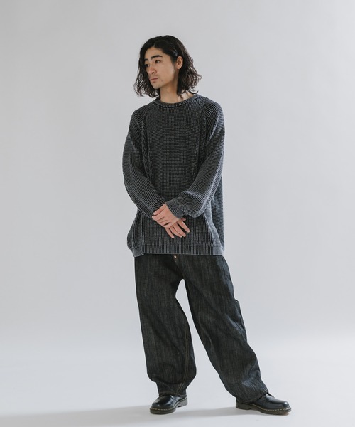 SKEWed(スキュー)の「SKEWed/スキュー テーパードシルエット スキュー加工 コインポケットデニムパンツ(デニムパンツ・メンズ・ブラック/インディゴブルー・32/34/30)」の16枚目の写真