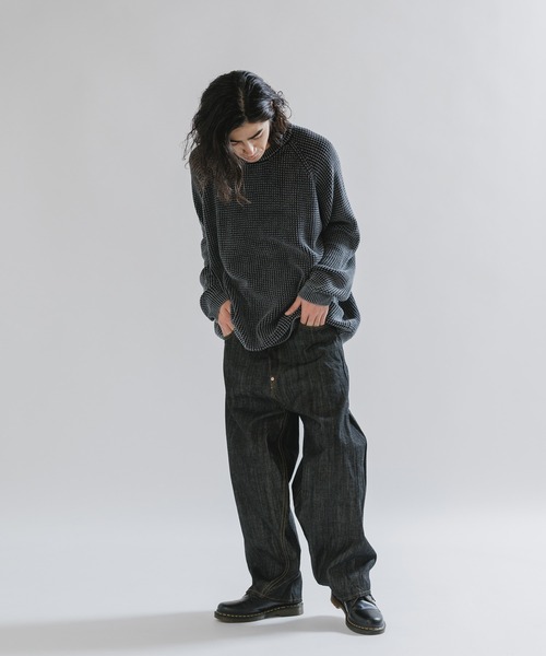 SKEWed(スキュー)の「SKEWed/スキュー テーパードシルエット スキュー加工 コインポケットデニムパンツ(デニムパンツ・メンズ・ブラック/インディゴブルー・32/34/30)」の20枚目の写真