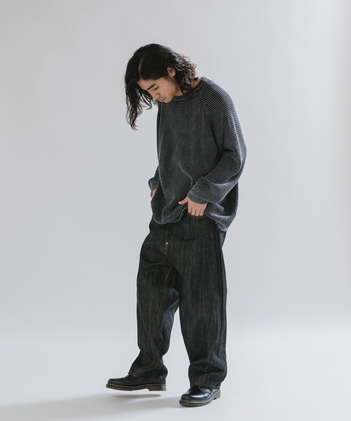 SKEWed(スキュー)の「SKEWed/スキュー テーパードシルエット スキュー加工 コインポケットデニムパンツ(デニムパンツ・メンズ・ブラック/インディゴブルー・32/34/30)」の21枚目の写真
