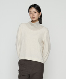 K.T KIYOKO TAKASE | ウールブークレー スヌード付きプルオーバー(Tシャツ/カットソー)