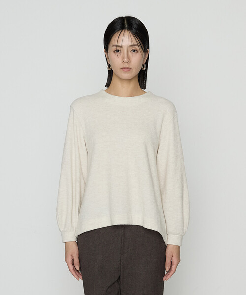 K.T KIYOKO TAKASE（キヨコタカセ）の「ウールブークレー スヌード付きプルオーバー（Tシャツ/カットソー・レディース・キナリ/トップグレー/グレー系その他・9号）」の14枚目の写真