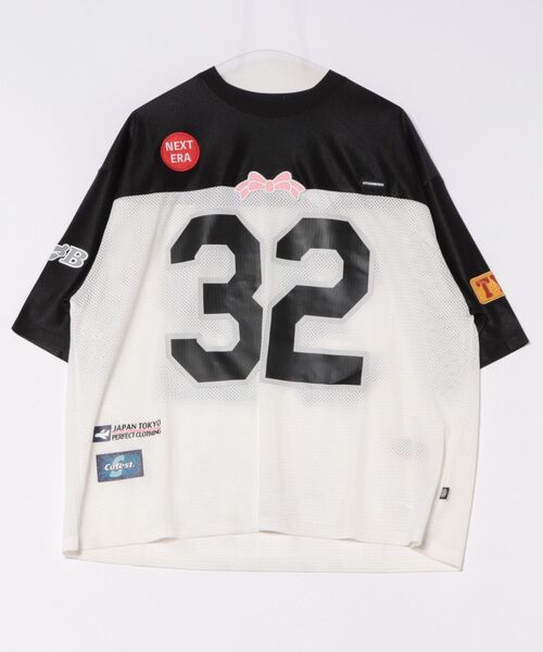 Little sunny bite(リトルサニーバイト)の「【RES】【little sunny bite】sporty mesh big tee(Tシャツ/カットソー・レディース・ホワイト/ブラック・MEDIUM/SMALL)」の11枚目の写真