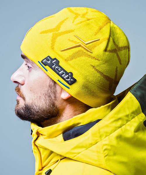 phenix（フェニックス）の「phenix(フェニックス)Sweden Knit Cap スウェーデン ニットキャップ ビーニー(保温性/吸汗速乾)（ニットキャップ/ビーニー・メンズ・イエロー・ONE SIZE）」の2枚目の写真