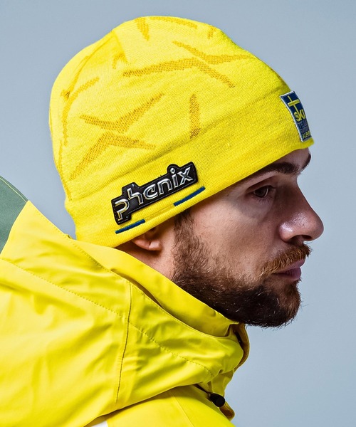 phenix（フェニックス）の「phenix(フェニックス)Sweden Knit Cap スウェーデン ニットキャップ ビーニー(保温性/吸汗速乾)（ニットキャップ/ビーニー・メンズ・イエロー・ONE SIZE）」の4枚目の写真
