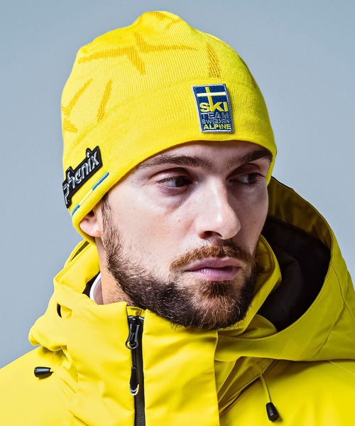 phenix（フェニックス）の「phenix(フェニックス)Sweden Knit Cap スウェーデン ニットキャップ ビーニー(保温性/吸汗速乾)（ニットキャップ/ビーニー・メンズ・イエロー・ONE SIZE）」の5枚目の写真