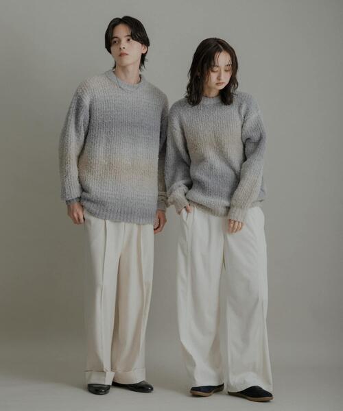 セール】『ユニセックス』ブークレグラデーションニット（ニット