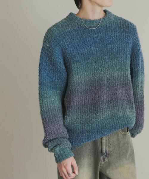 セール】『ユニセックス』ブークレグラデーションニット（ニット