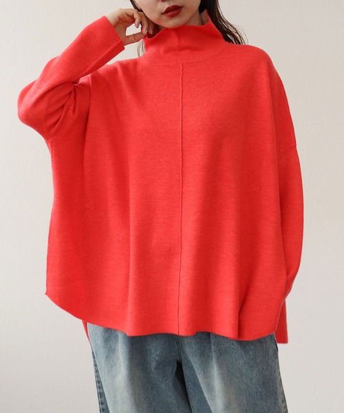 セール】配色リバーシブルニットプルオーバー（ニット/セーター