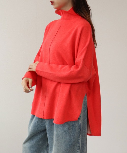 Cepica(セピカ)の「配色リバーシブルニットプルオーバー(ニット/セーター・レディース・ブルー/オレンジ・FREE)」の6枚目の写真