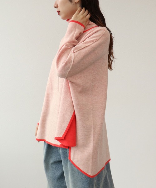 Cepica(セピカ)の「配色リバーシブルニットプルオーバー(ニット/セーター・レディース・ブルー/オレンジ・FREE)」の10枚目の写真