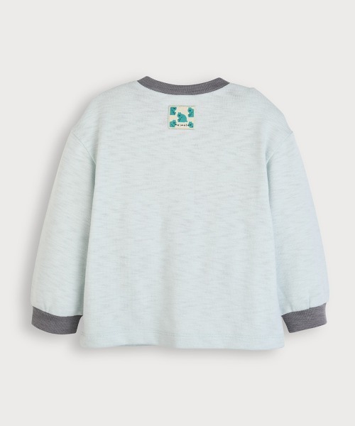 moimoln(モイモルン)の「【SOFT&】配色カラー長袖Tシャツ(Tシャツ/カットソー・キッズ・アイボリー/バーガンディー/ピンク/ミント・90cm/100cm/120cm/110cm)」の9枚目の写真