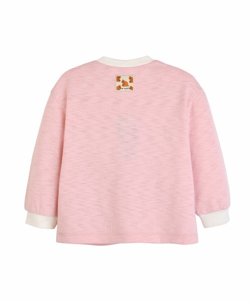 moimoln(モイモルン)の「【SOFT&】配色カラー長袖Tシャツ(Tシャツ/カットソー・キッズ・アイボリー/バーガンディー/ピンク/ミント・90cm/100cm/120cm/110cm)」の13枚目の写真