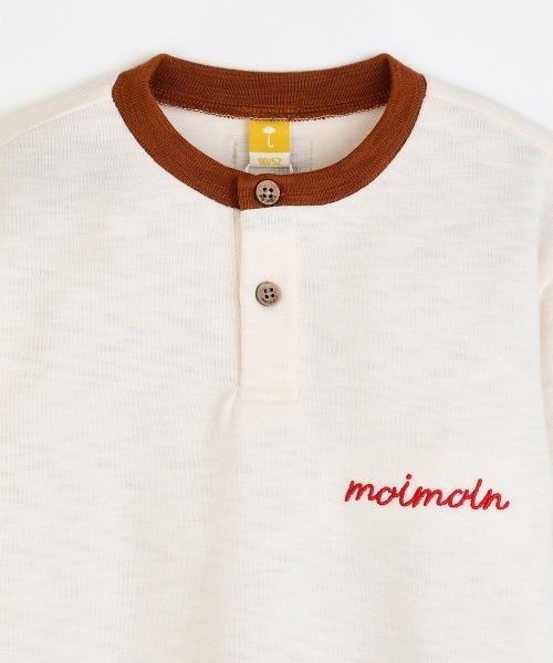 moimoln(モイモルン)の「【SOFT&】配色カラー長袖Tシャツ(Tシャツ/カットソー・キッズ・アイボリー/バーガンディー/ピンク/ミント・90cm/100cm/120cm/110cm)」の18枚目の写真