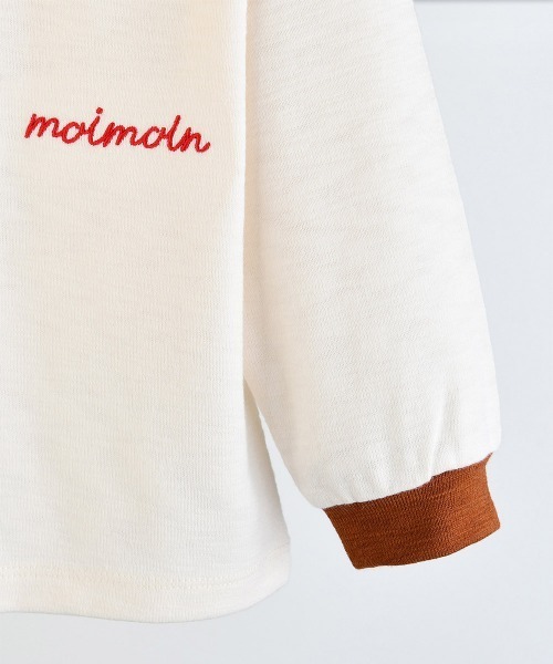 moimoln(モイモルン)の「【SOFT&】配色カラー長袖Tシャツ(Tシャツ/カットソー・キッズ・アイボリー/バーガンディー/ピンク/ミント・90cm/100cm/120cm/110cm)」の19枚目の写真