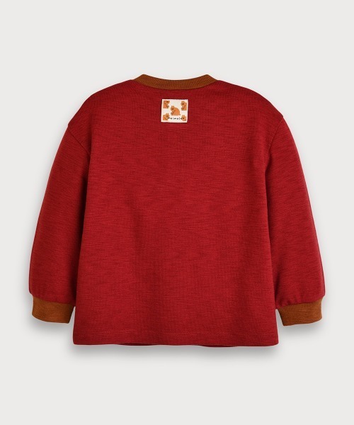 moimoln(モイモルン)の「【SOFT&】配色カラー長袖Tシャツ(Tシャツ/カットソー・キッズ・アイボリー/バーガンディー/ピンク/ミント・90cm/100cm/120cm/110cm)」の21枚目の写真