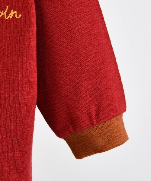 moimoln(モイモルン)の「【SOFT&】配色カラー長袖Tシャツ(Tシャツ/カットソー・キッズ・アイボリー/バーガンディー/ピンク/ミント・90cm/100cm/120cm/110cm)」の22枚目の写真