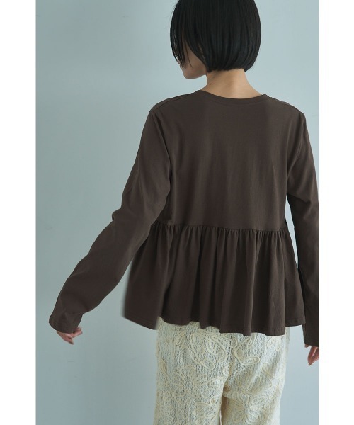 marjour（マージュール）の「COFFEE PEPLUM TEE（Tシャツ/カットソー・レディース・ブラウン・M）」の4枚目の写真