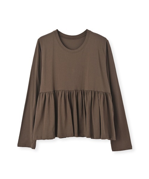 marjour（マージュール）の「COFFEE PEPLUM TEE（Tシャツ/カットソー・レディース・ブラウン・M）」の11枚目の写真