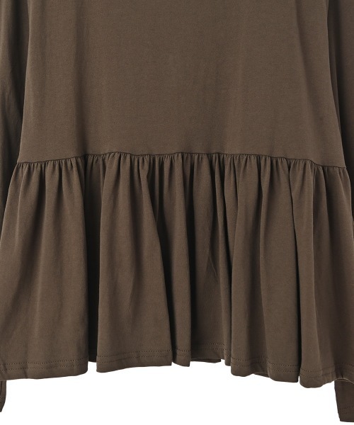 marjour（マージュール）の「COFFEE PEPLUM TEE（Tシャツ/カットソー・レディース・ブラウン・M）」の16枚目の写真