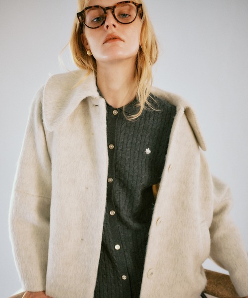 POLO BCS（ポロ ビーシーエス）の「【POLO BCS】VIS別注ニットワンピース（ワンピース・レディース・チャコールグレー/ダークブラウン・FREE）」の4枚目の写真