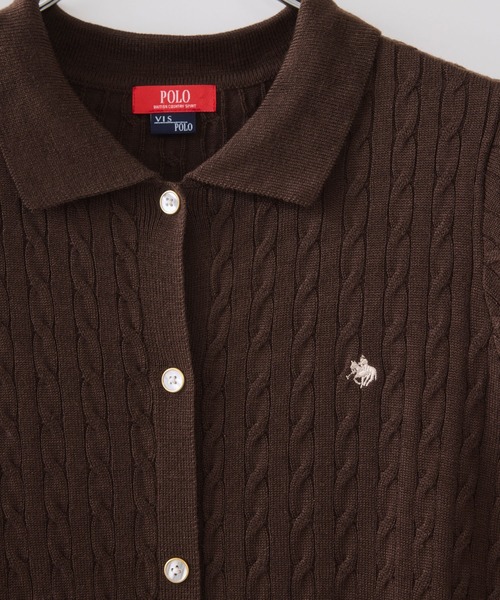 POLO BCS（ポロ ビーシーエス）の「【POLO BCS】VIS別注ニットワンピース（ワンピース・レディース・チャコールグレー/ダークブラウン・FREE）」の13枚目の写真