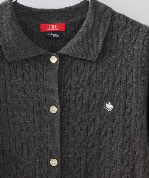 POLO BCS（ポロ ビーシーエス）の「【POLO BCS】VIS別注ニットワンピース（ワンピース・レディース・チャコールグレー/ダークブラウン・FREE）」の16枚目の写真