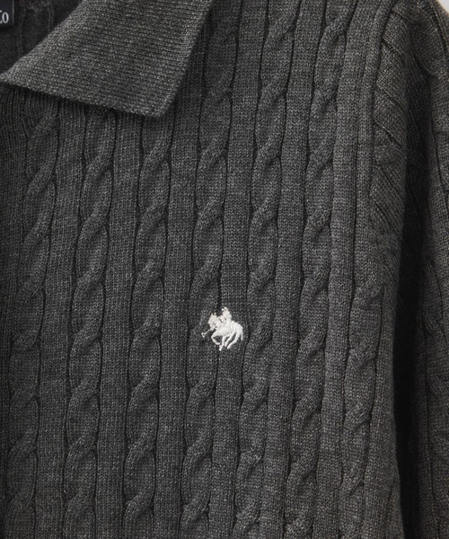 POLO BCS（ポロ ビーシーエス）の「【POLO BCS】VIS別注ニットワンピース（ワンピース・レディース・チャコールグレー/ダークブラウン・FREE）」の17枚目の写真