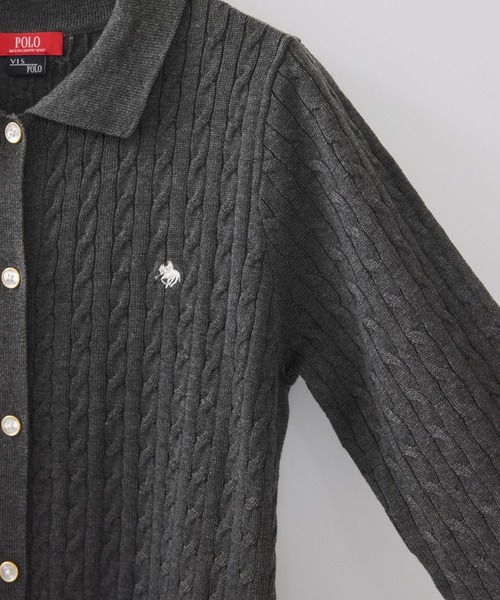 POLO BCS（ポロ ビーシーエス）の「【POLO BCS】VIS別注ニットワンピース（ワンピース・レディース・チャコールグレー/ダークブラウン・FREE）」の18枚目の写真