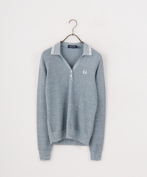 FRED PERRY/フレッドペリー] ツインティップライン メタリックニット