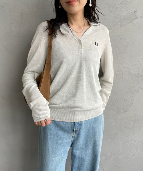 FRED PERRY/フレッドペリー] ツインティップライン メタリックニット