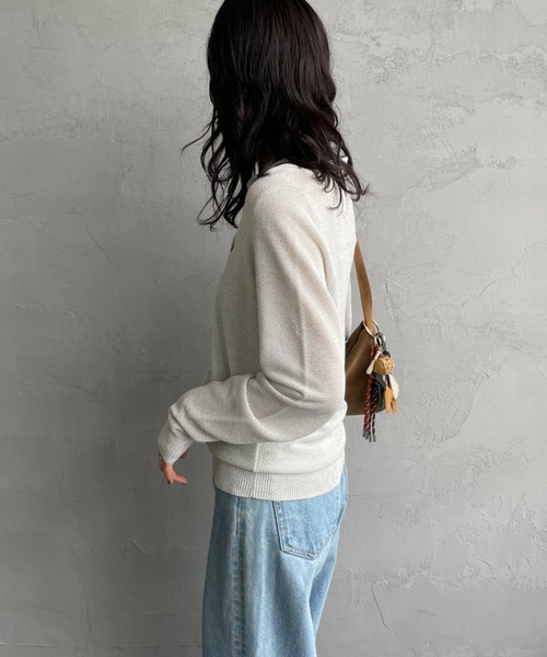 FRED PERRYツインティップライン メタリックニットポロシャツ FRED PERRY/フレッドペリー] ツインティップライン メタリックニット